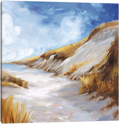 Wish I Was There Canvas Art Print - Coastal Sand Dune Art