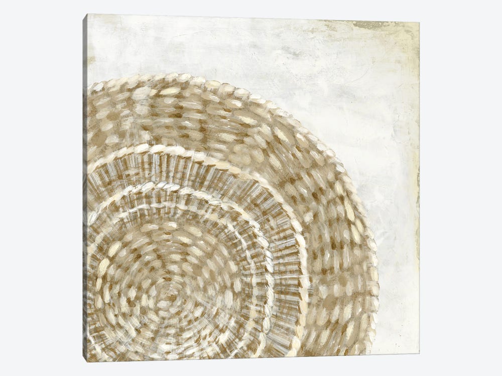 Woven Plate I by Eva Watts 1-piece Canvas Artwork