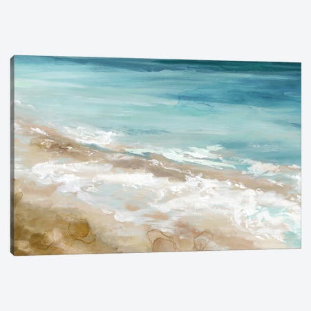 Beach Waves Canvas Print #EWA555} by Eva Watts Canvas Art
