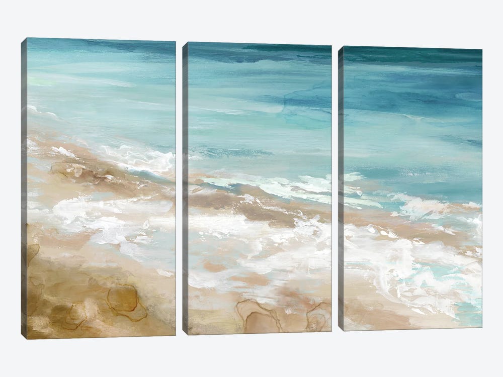 Beach Waves by Eva Watts 3-piece Canvas Print