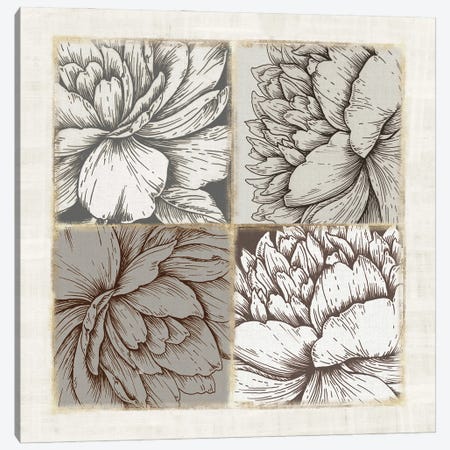 Botanical Tile Canvas Print #EWA565} by Eva Watts Art Print