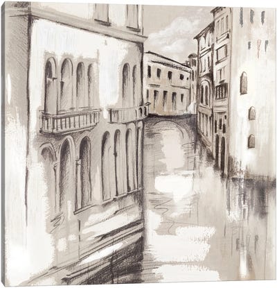 Canale de Cenezia Canvas Art Print - Veneto Art