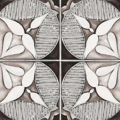 Decorative Tile II by Eva Watts framed canvas print