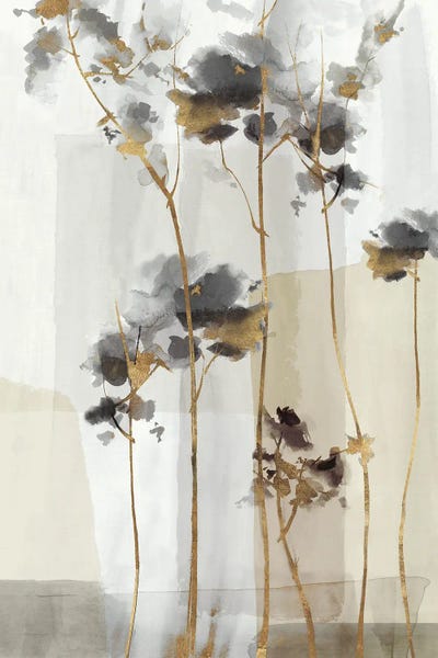Large Minimalist Art - Canvas Prints: Golden Zen II by Eva Watts