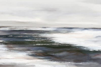 Grey Waters I by Eva Watts framed canvas print