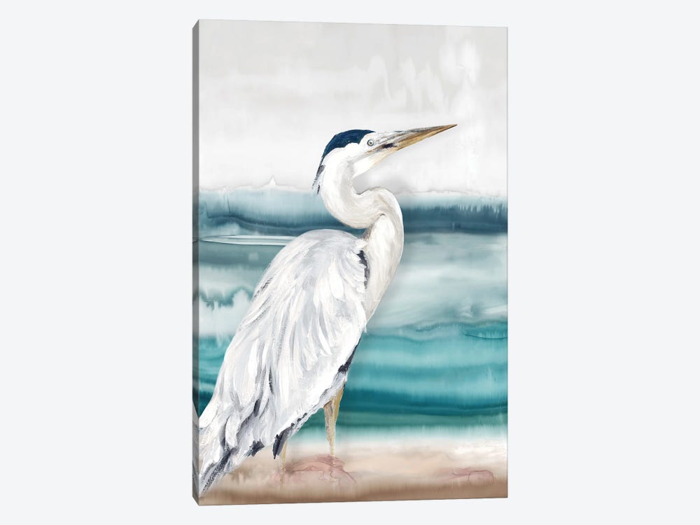 Heron Beach I by Eva Watts 1-piece Canvas Art Print