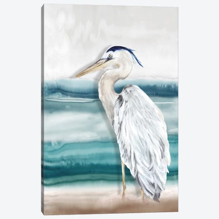 Heron Beach II Canvas Print #EWA580} by Eva Watts Canvas Artwork