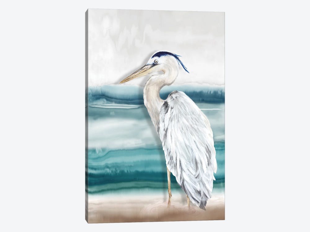 Heron Beach II by Eva Watts 1-piece Canvas Print