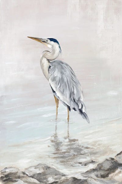 Nautical Décor: Heron Beauty I by Eva Watts