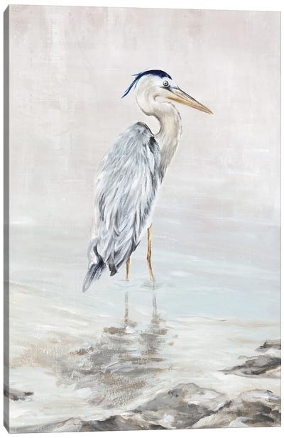 Heron Beauty II Canvas Art Print - Large Art for Bathroom