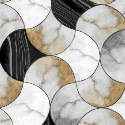 Lux Tiles by Eva Watts framed canvas print