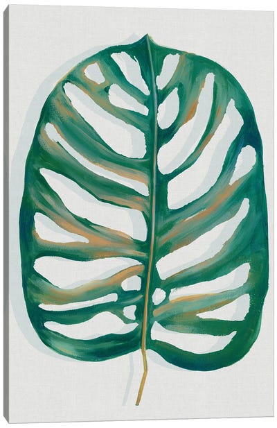 Modern Tropical Leaf I Canvas Art Print - Eva Watts