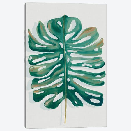 Modern Tropical Leaf II Canvas Print #EWA591} by Eva Watts Art Print