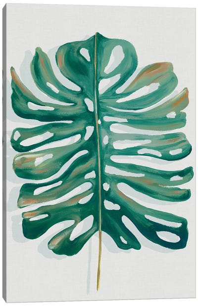 Modern Tropical Leaf II Canvas Art Print - Eva Watts