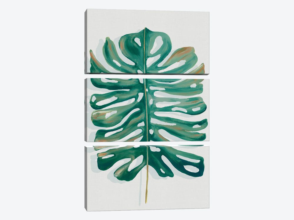 Modern Tropical Leaf II by Eva Watts 3-piece Canvas Art Print