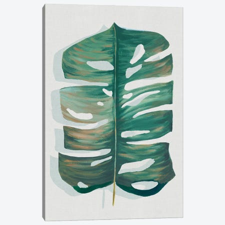 Modern Tropical Leaf III Canvas Print #EWA592} by Eva Watts Canvas Art Print