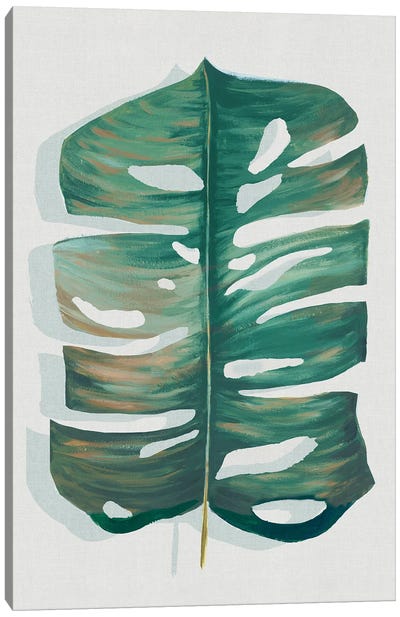 Modern Tropical Leaf III Canvas Art Print - Eva Watts