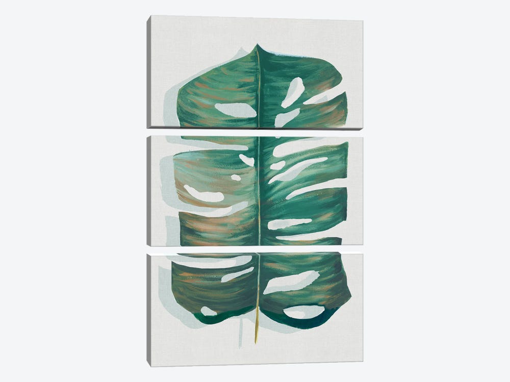 Modern Tropical Leaf III by Eva Watts 3-piece Canvas Art