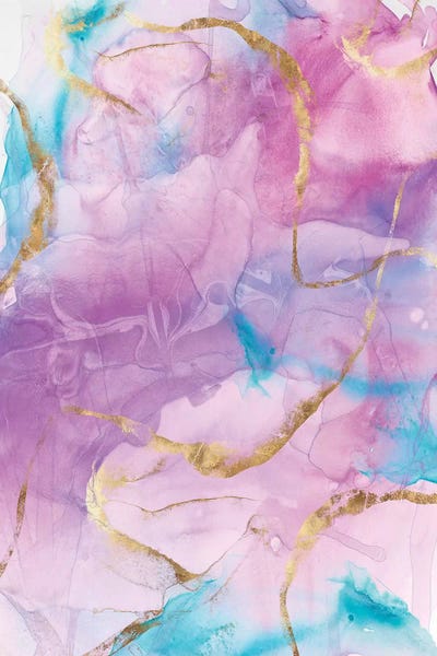 Large Modern Art - Canvas Prints: Gold Highlights I by Eva Watts