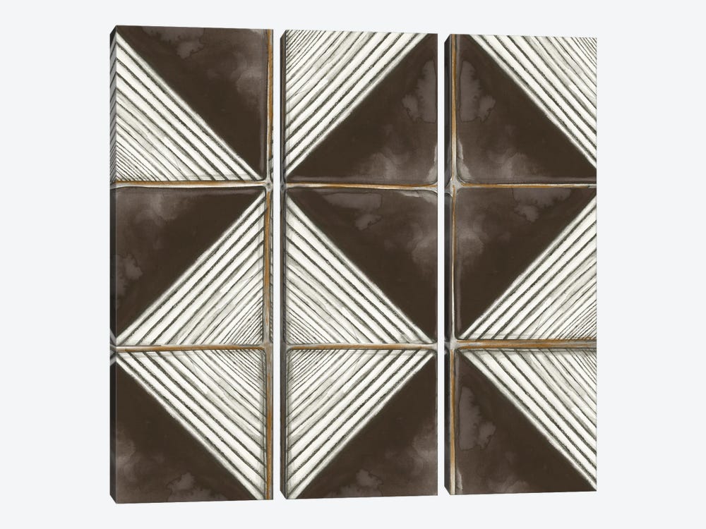 Square Tiles I by Eva Watts 3-piece Canvas Artwork