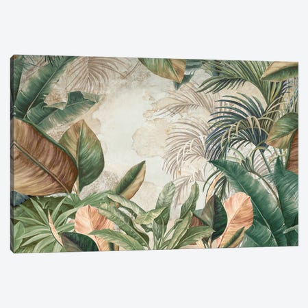 Tropical Flourish Canvas Print #EWA615} by Eva Watts Art Print