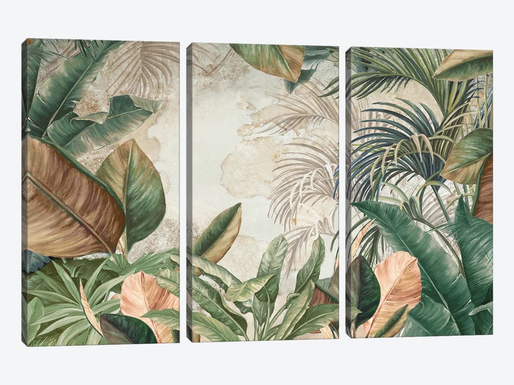 Tropical Flourish by Eva Watts 3-piece Canvas Print
