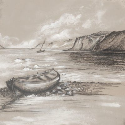 Vintage Landscape I by Eva Watts canvas print