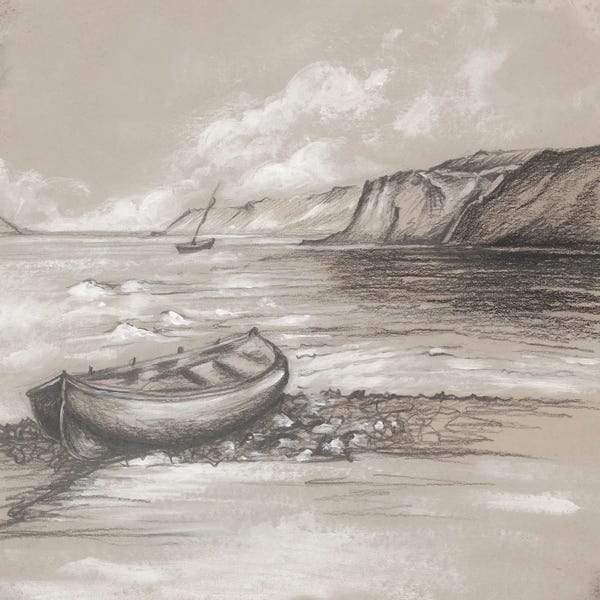 Eva Watts: Vintage Landscape I by Eva Watts