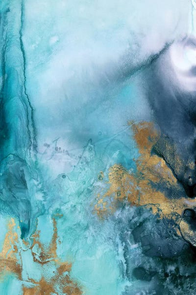 Modern Décor: Gold Under The Sea I by Eva Watts