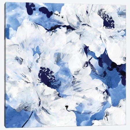 Little Blue I Canvas Print #EWA69} by Eva Watts Canvas Artwork