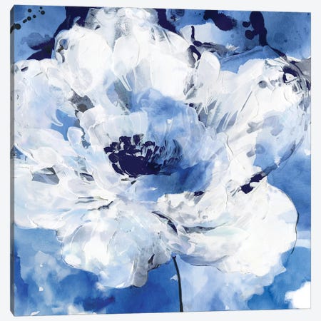 Little Blue II Canvas Print #EWA70} by Eva Watts Art Print