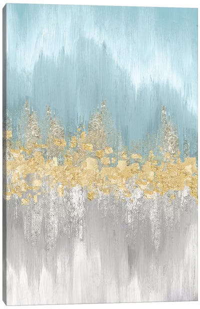Neutral Wave Lengths I Canvas Art Print - Home Staging Living Room