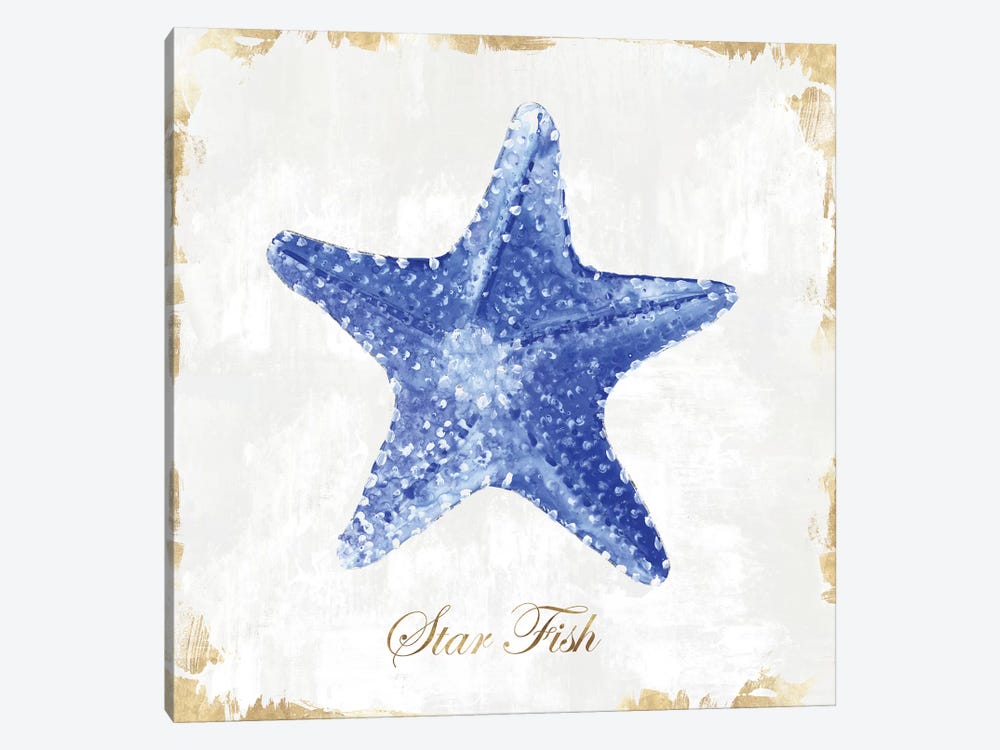 Blue Starfish  by Eva Watts 1-piece Canvas Art