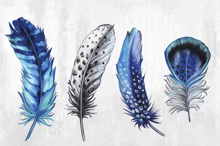Feather Line up by Eva Watts wall art