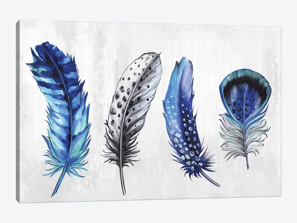 Feather Line up by Eva Watts 1-piece Canvas Wall Art