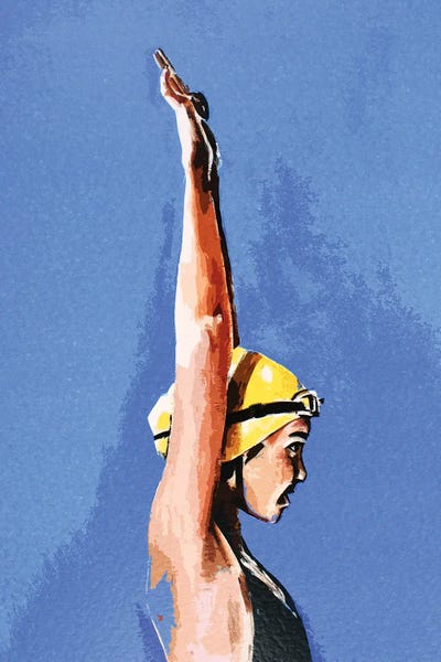Smalt: In Coming The Swimmer by EdsWatercolours