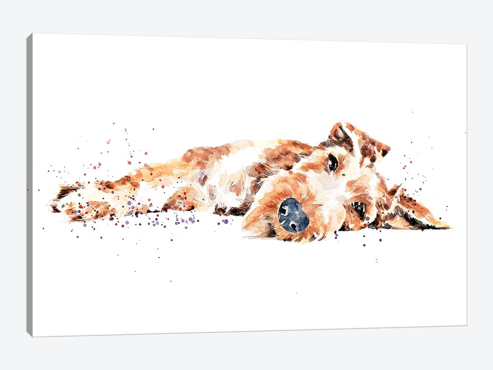 Irish Terrier II by EdsWatercolours 1-piece Canvas Wall Art