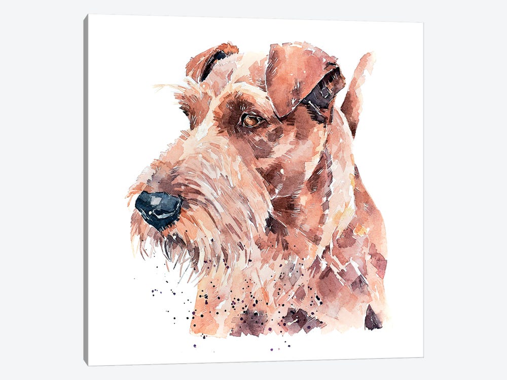 Irish Terrier Pride by EdsWatercolours 1-piece Canvas Art