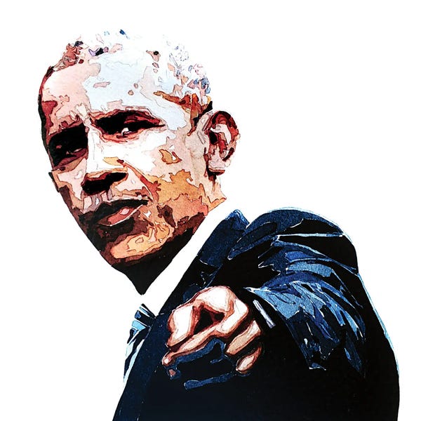 Celebrities: Obama by EdsWatercolours