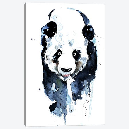 Panda Hot Stepper Canvas Print #EWC156} by EdsWatercolours Canvas Print