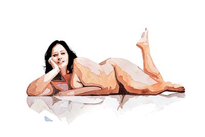 Strike A Pose Vogue by EdsWatercolours canvas print