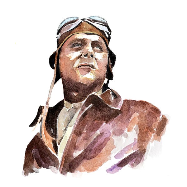 EdsWatercolours: War Effort WWII Pilot by EdsWatercolours