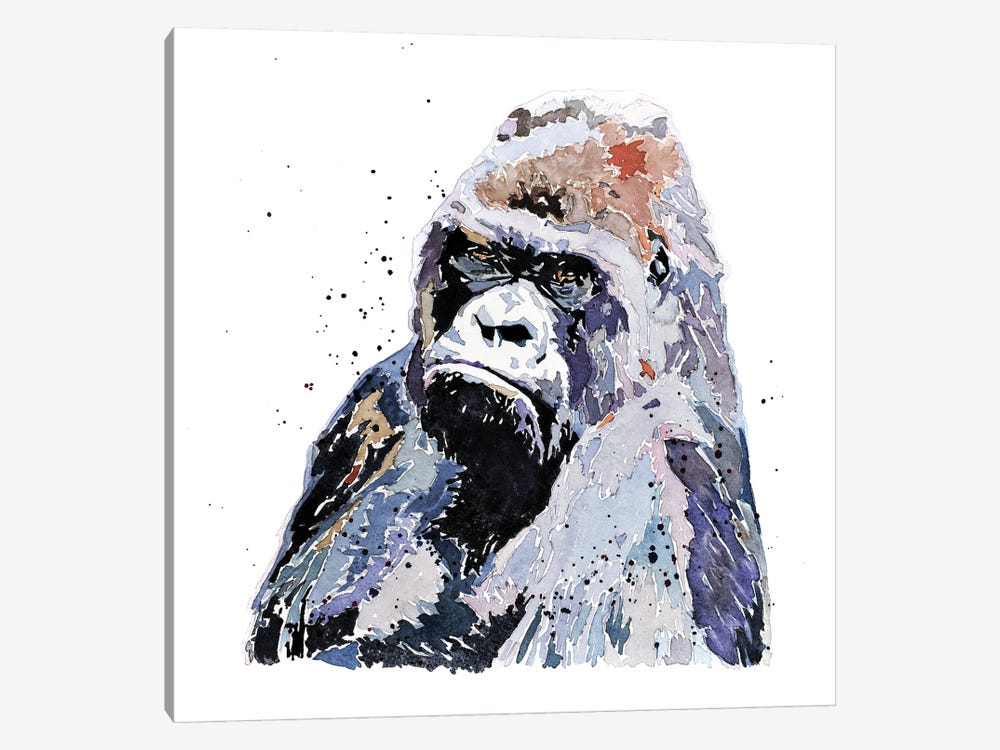 Big Boy Gorilla by EdsWatercolours 1-piece Canvas Wall Art
