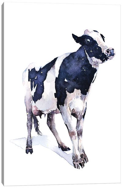 Cow Canvas Art Print - EdsWatercolours