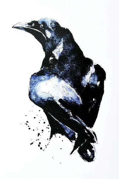 Crows: Crow by EdsWatercolours