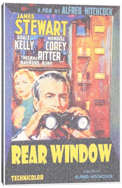 Rear Window Canvas Art Print - Vintage Movie Posters