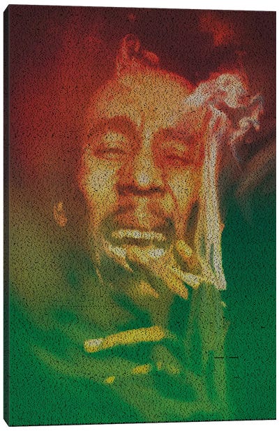 Marley Canvas Art Print - Marijuana Art