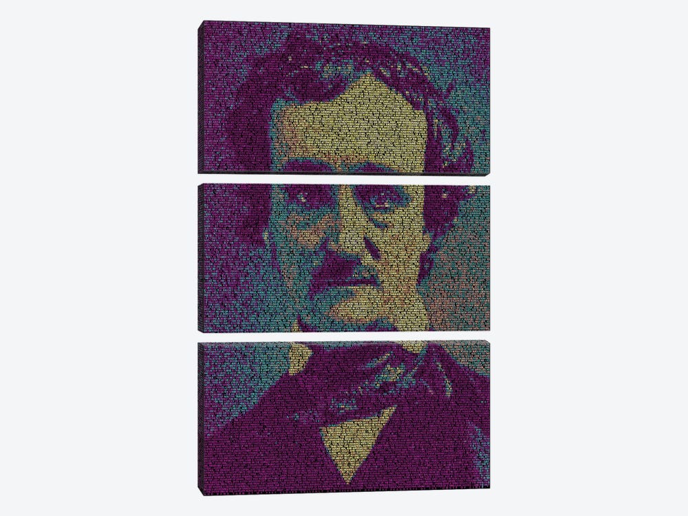 Poe - The Fall Of The House Of Usher by Robotic Ewe 3-piece Canvas Wall Art