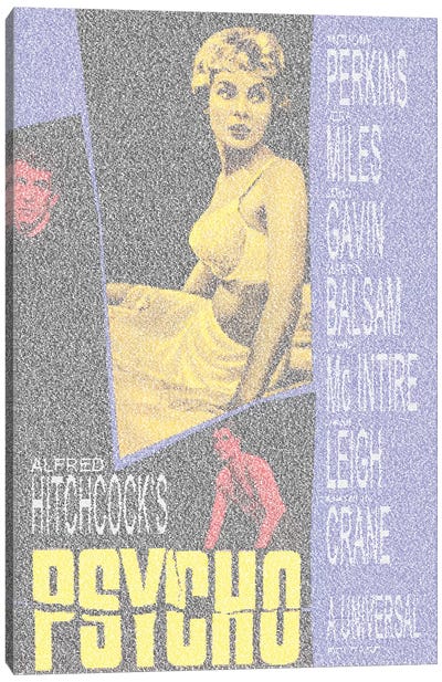 Psycho Canvas Art Print - Cult Classic Posters