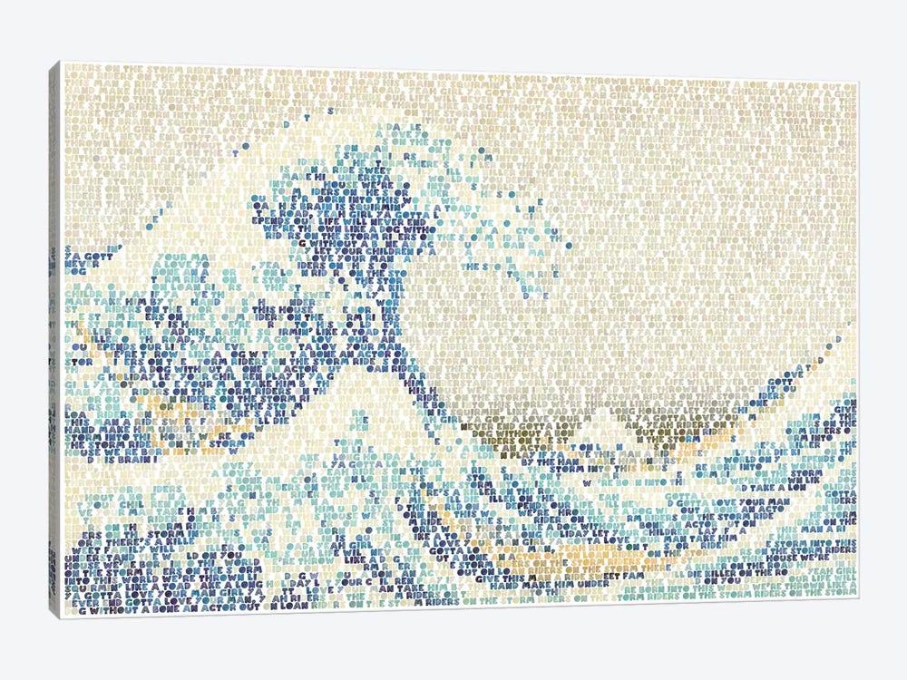 Riders On The Great Wave by Robotic Ewe 1-piece Canvas Wall Art